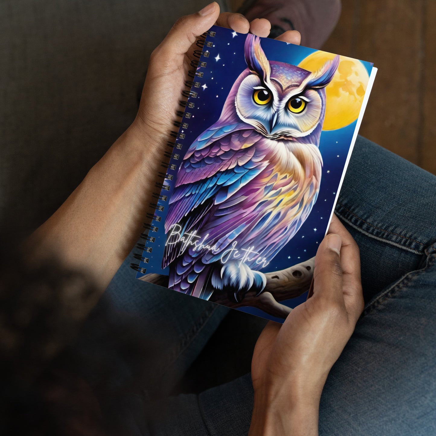 "Owl of Intuition" Spiral Bound Doodle Book (dotted)