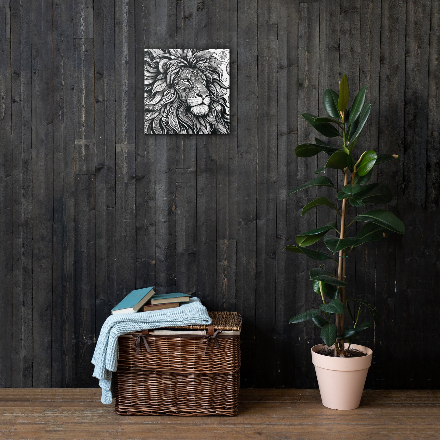 "Lion Of Chivalry" Artistic Coloring Canvas